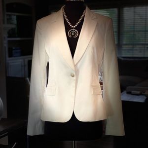 NWT ELIE TAHARI White Blazer Jacket